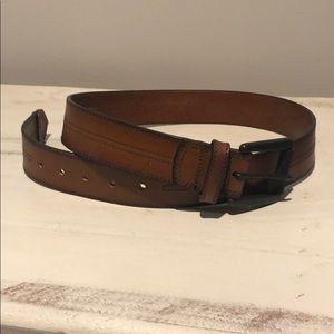 Johnston & Murphy Double Center-Stitched Belt